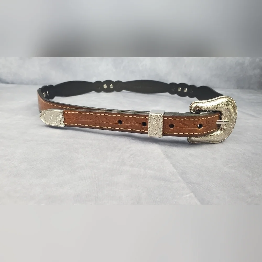 Western Cowgirl Brown Genuine‎ Bonded Leathet Women’s Belt Size XL